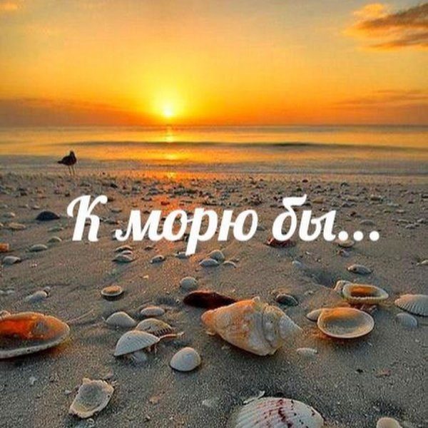 Доброе утро на море с надписью