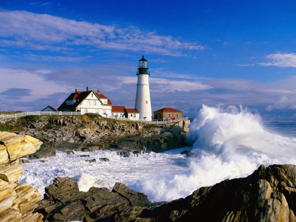 Маяк Portland head Light, Мэн (США)