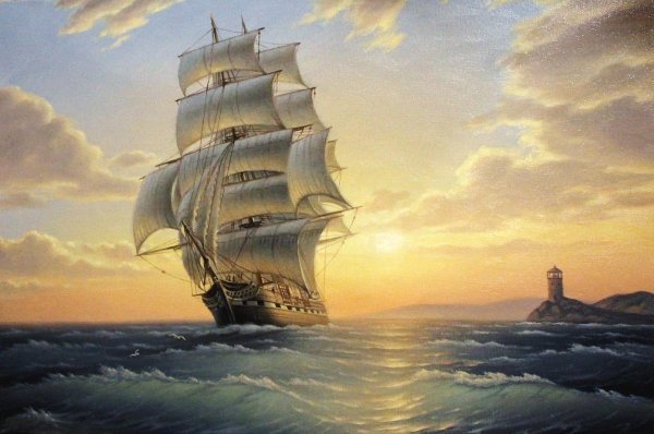 Корабль картина