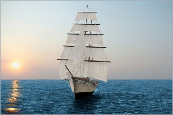 Красивый корабль