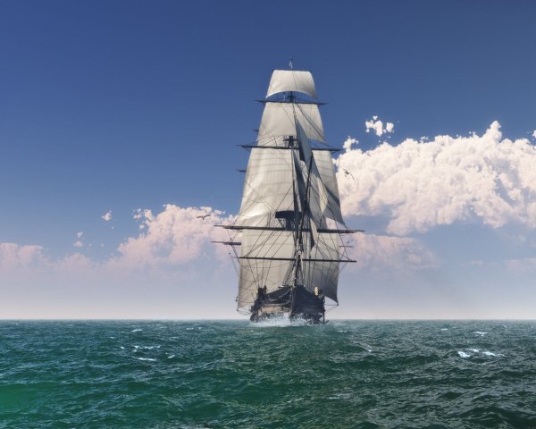 Картина Летучий голландец Айвазовского