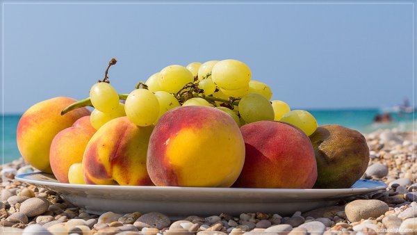 Море фрукты солнце