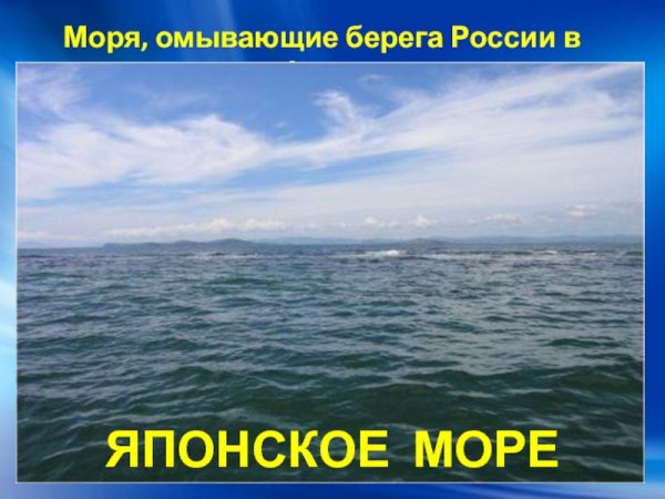 Моря омывающие Россию