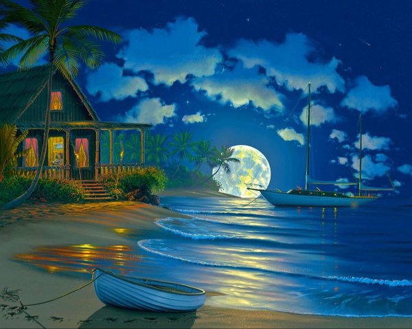 Открытки спокойной ночи