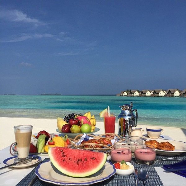 Завтрак на Мальдивах
