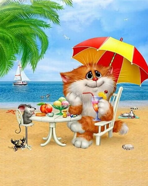 Открытка приятного отпуска