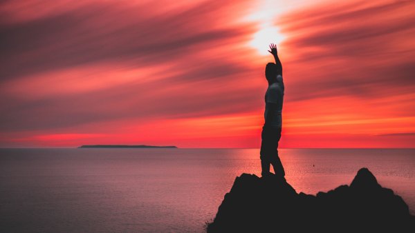 Закат солнца на море