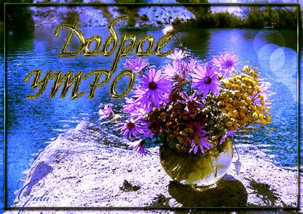 Анимационные открытки с добрым утром природа