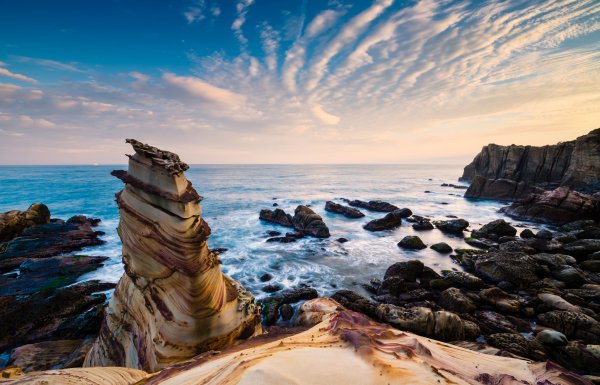 Пейзаж море скалы