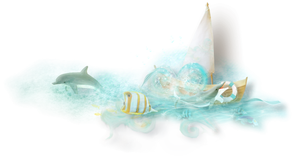 Морское на прозрачном фоне