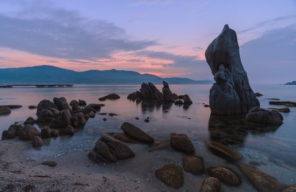 Дальний Восток Триозерье скалы