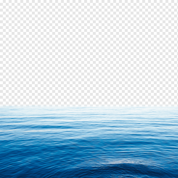 Море на прозрачном фоне