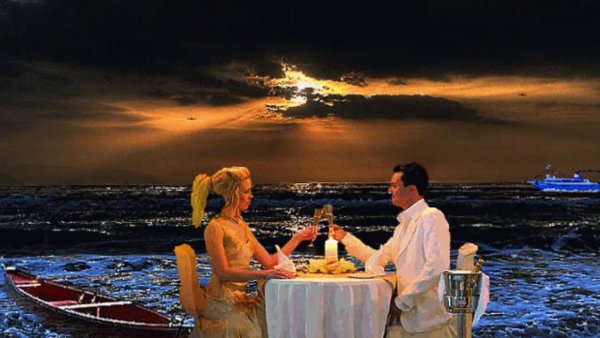 Вечер на берегу моря