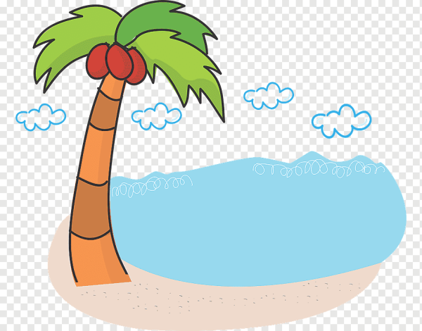 Море и Пальма детский рисунок