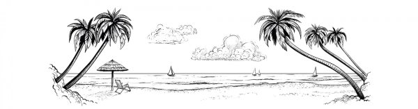 Пляж эскиз