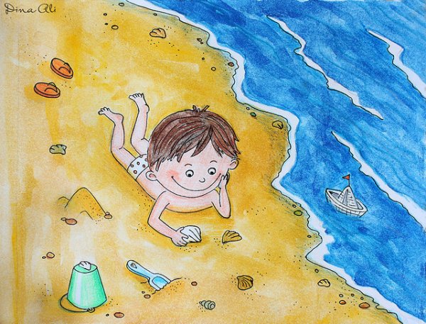 Мальчик и девочка под водой