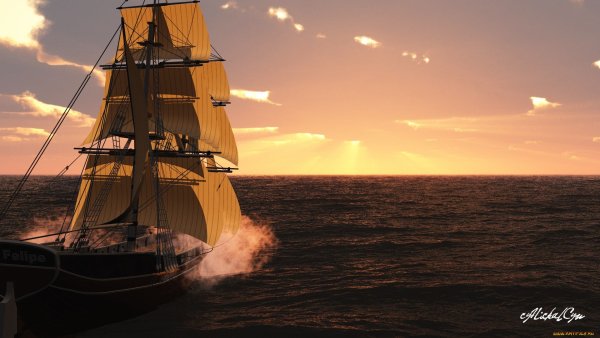 Обои на рабочий стол корабли