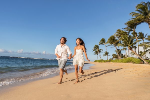 Пара на пляже