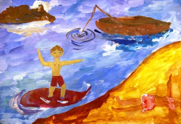 Солнце воздух и вода рисунок