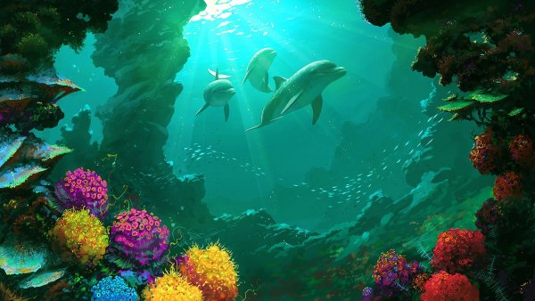 Живой риф красное море