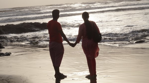 Незнакомец на берегу мор