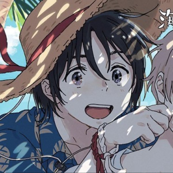 Сён и Мио незнакомец на берегу моря