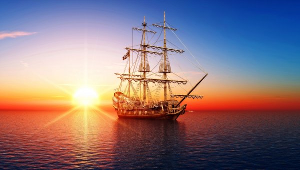 Фон рабочего стола корабль