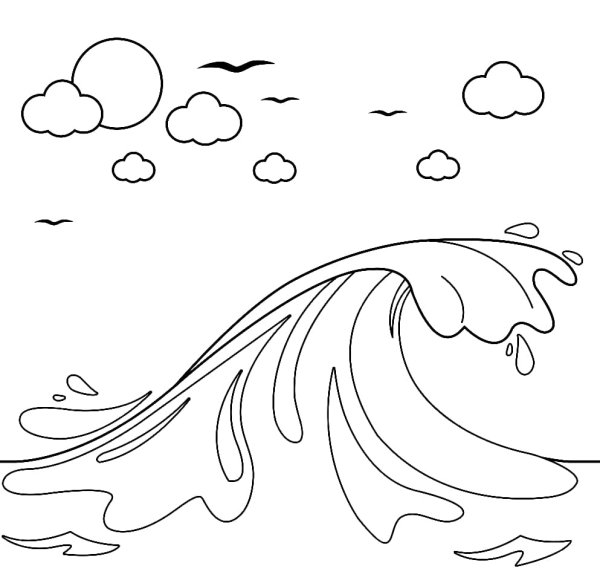 Остров раскраска для детей