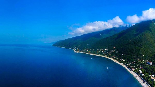 Фон рабочего стола море Абхазия
