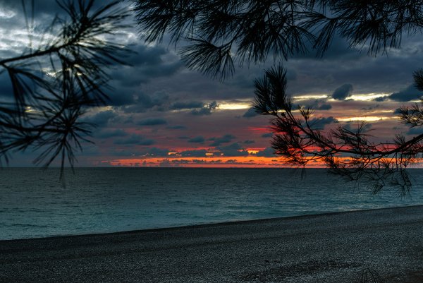 Абхазия Гагры море пляж