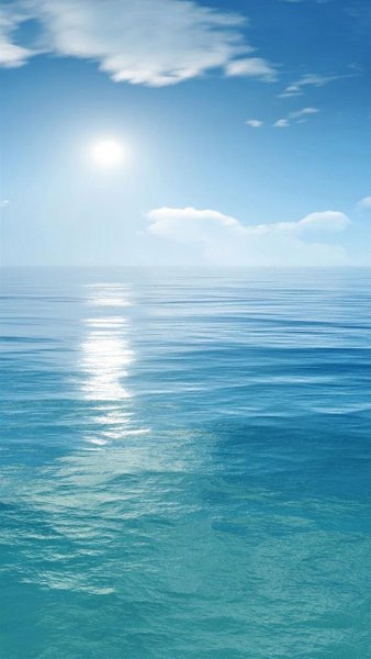 Голубое море