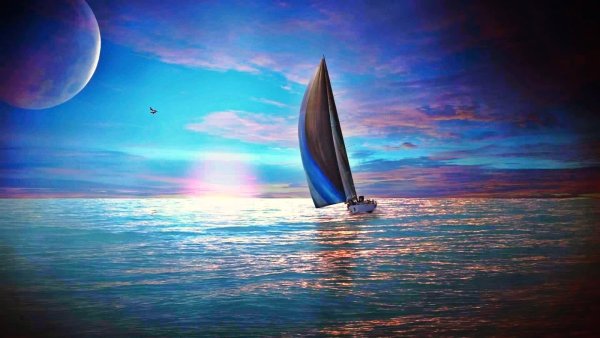 Яхта море солнце