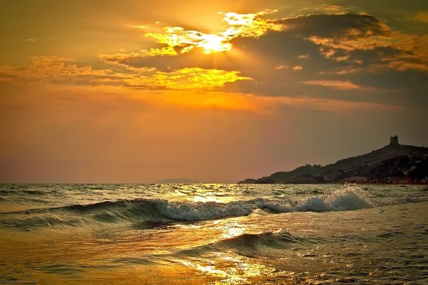 Море Прибой закат