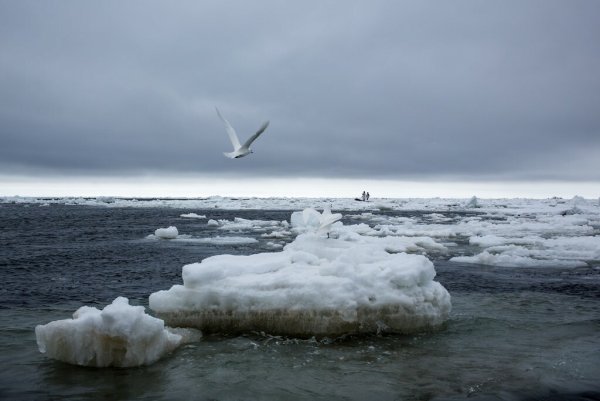 Чукотское море шторм