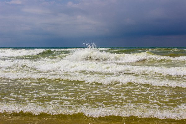 Взволнованное море