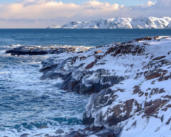 Баренцево море Териберка