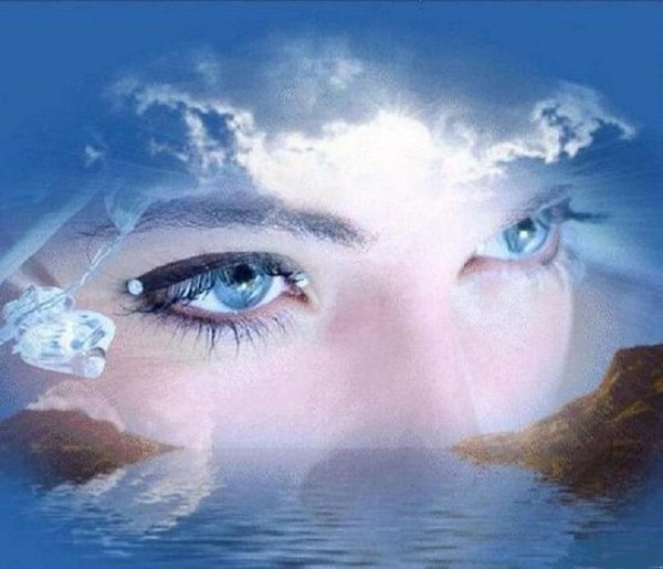 Глаза с красивыми отражениями