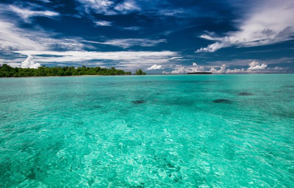 Красивое бирюзовое море