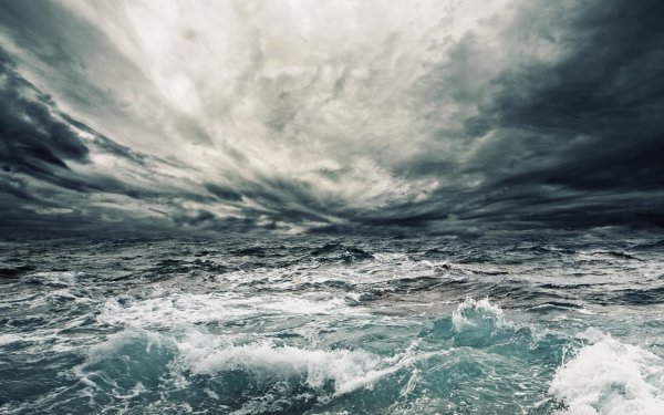 Буря на море