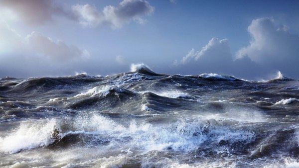 Берингово море шторм