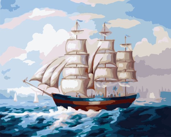 Корабль картина для детей