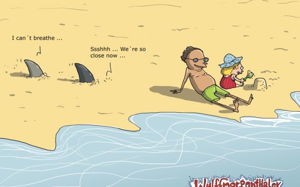 Акула карикатура