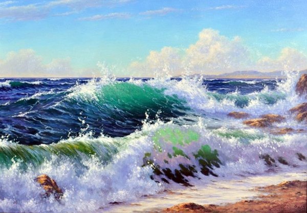 Игорь Сахаров море волна морской Прибой