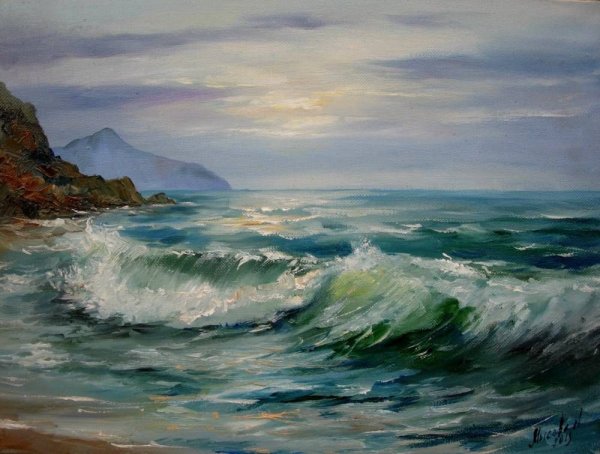 Морской пейзаж художник Мысова