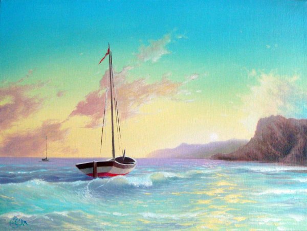 Морские пейзажи маслом на холсте