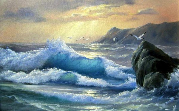 Токарь Гарагатая Наталья современный художник-маринист