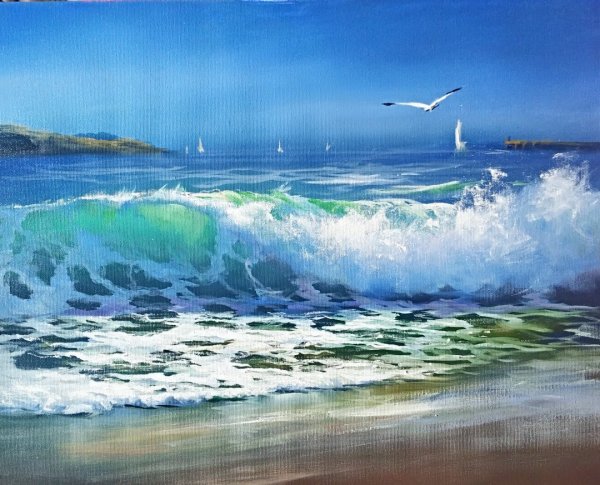 Дмитрий Спарос море картины