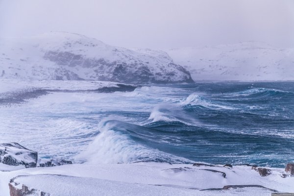 Северное море зимой