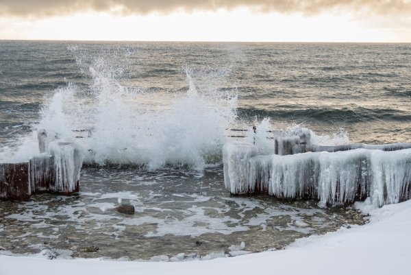 Снег на черном море