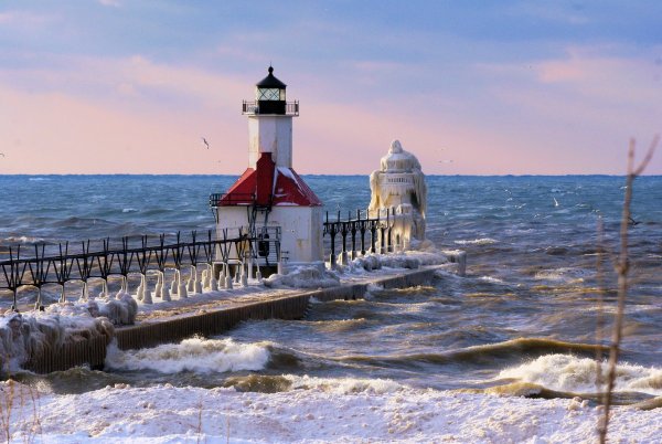 Пляж Зеленоградска и Маяк